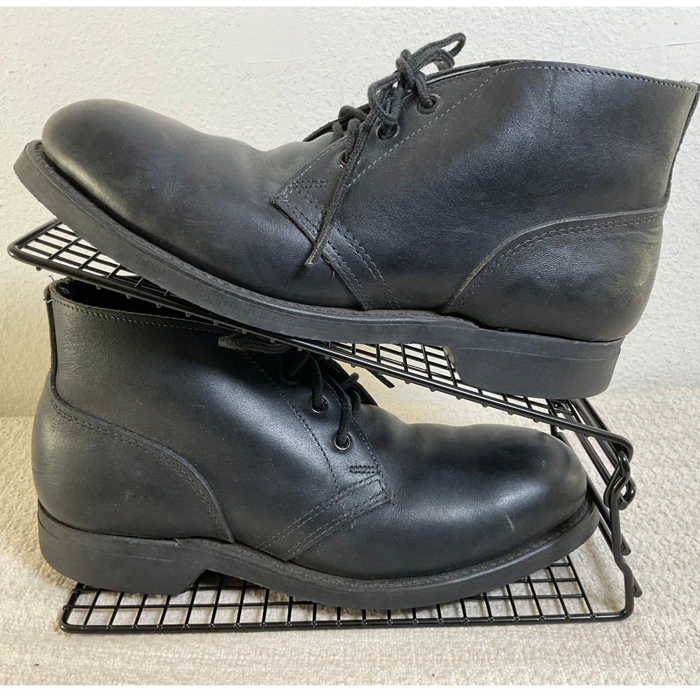 Biltrite Mens Black Leather Steel Toe Chukka Boots 6.5 Oil Resist ANSI Z41.1-91 - Picture 6 of 15